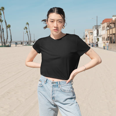 Women Flowy Cropped T-Shirt