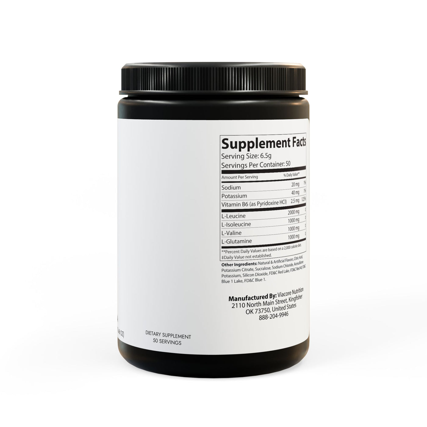 BCAA Supplement, Grape (325g, 11.46oz, 50 servings)