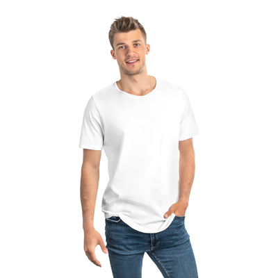 Men Jersey Curved Hem T-Shirt