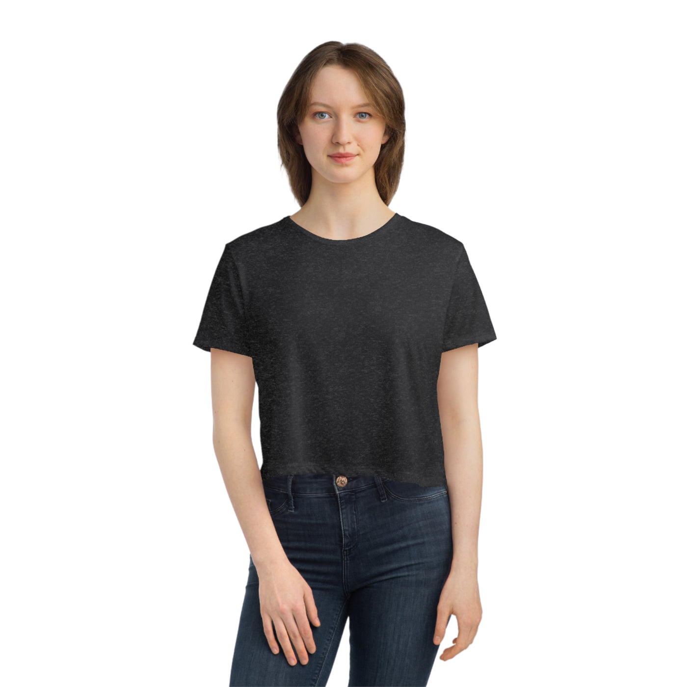 Women Flowy Cropped T-Shirt