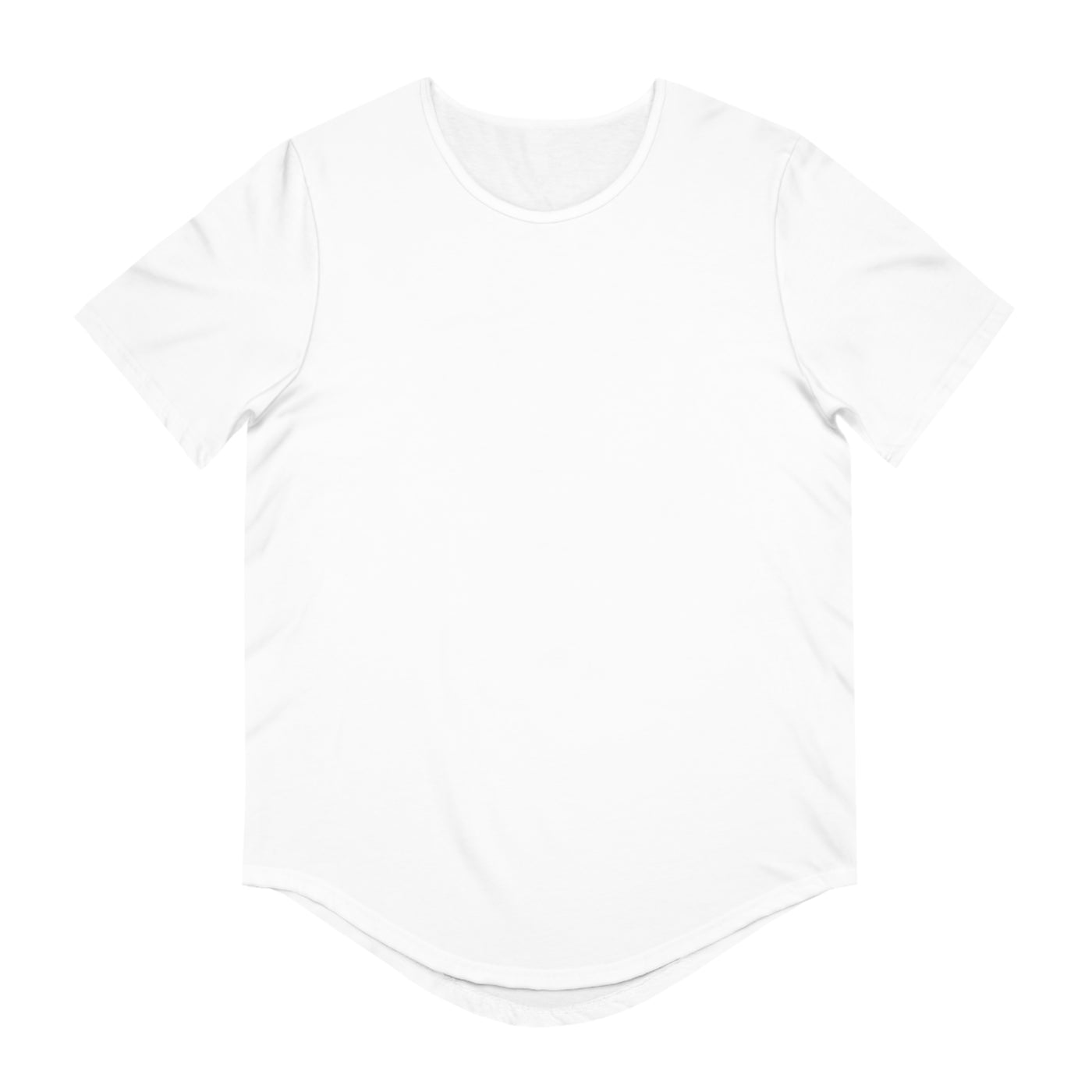 Men Jersey Curved Hem T-Shirt