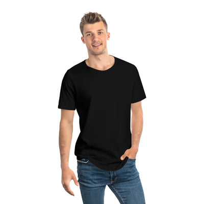 Men Jersey Curved Hem T-Shirt